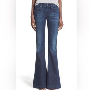 Agolde Women's Dark Blue Flared Jeans - Brand New